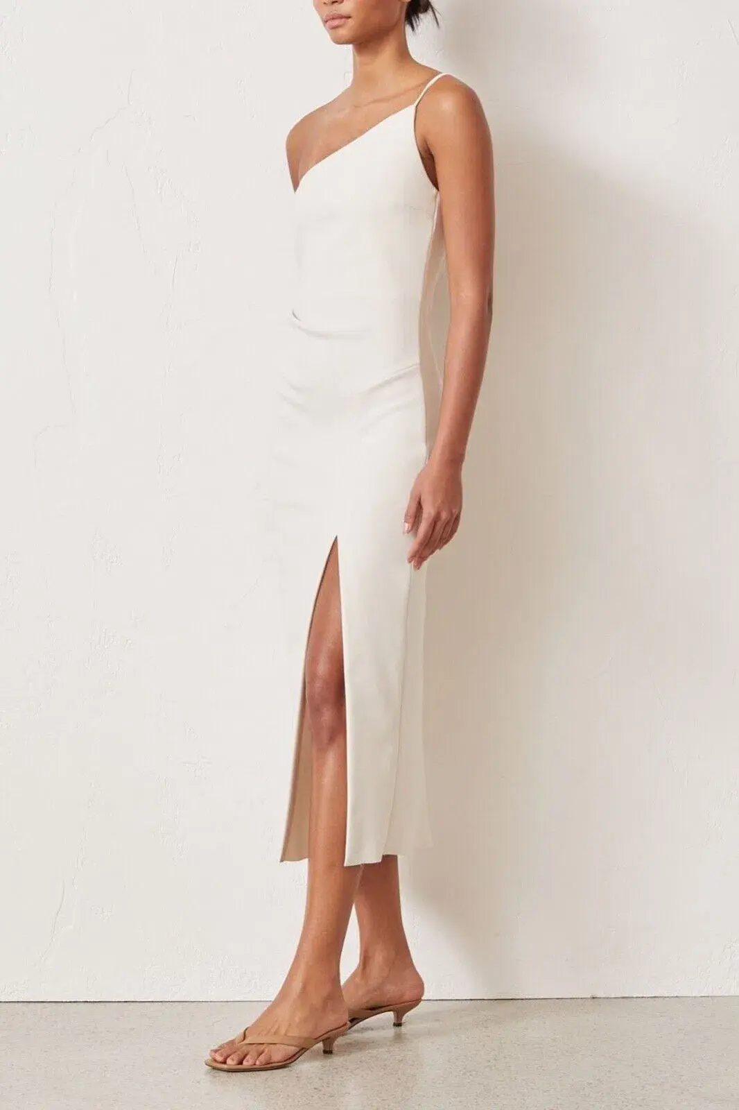 Bec & Bridge Dominique Midi Dress Vanilla Bean Size 12 for rent on The Volte - main image