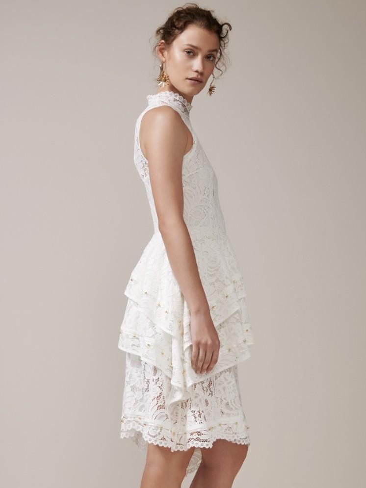 Keepsake The Label -Star Cross Lace Ivory Dress Size 10 - Image 2