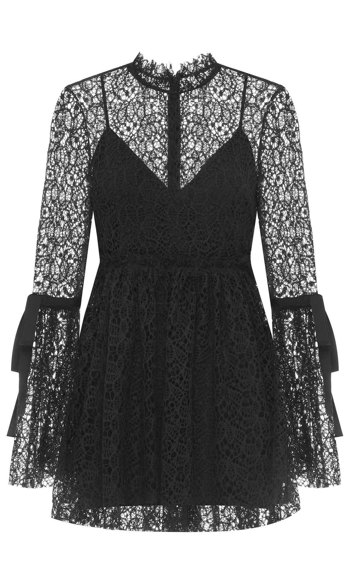 Alice McCall Back To You Lace Mini Dress Black Size 6  - Image 5