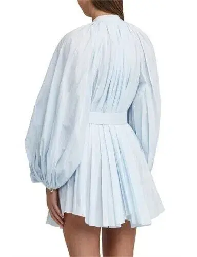 Acler Margot Dress Blue Size 12 - Image 3
