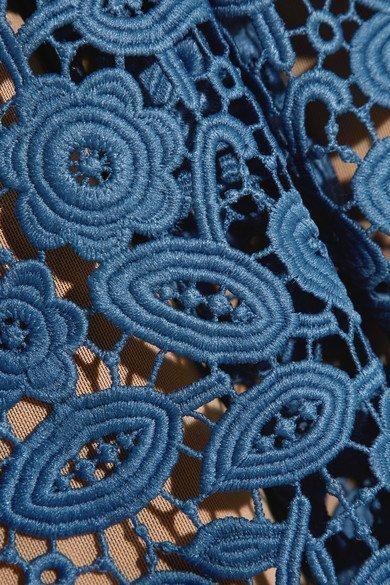 Self Portrait Azealea Dress Blue Size 14 - Image 4