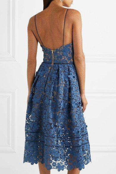 Self Portrait Azealea Dress Blue Size 14 - Image 2