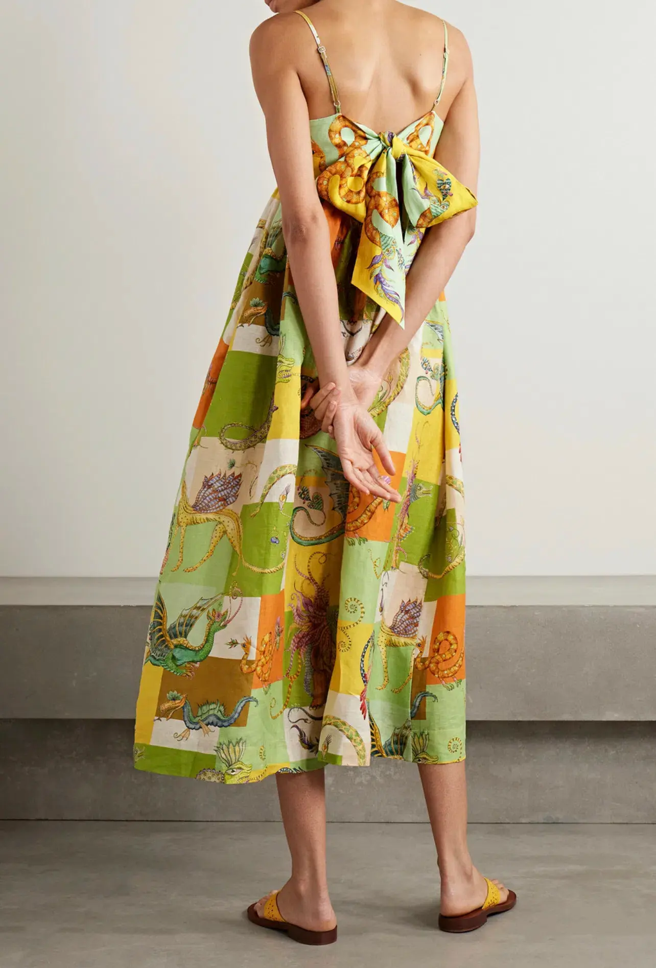 Alemais Jerome Midi Dress Multi Size 8 - Image 2