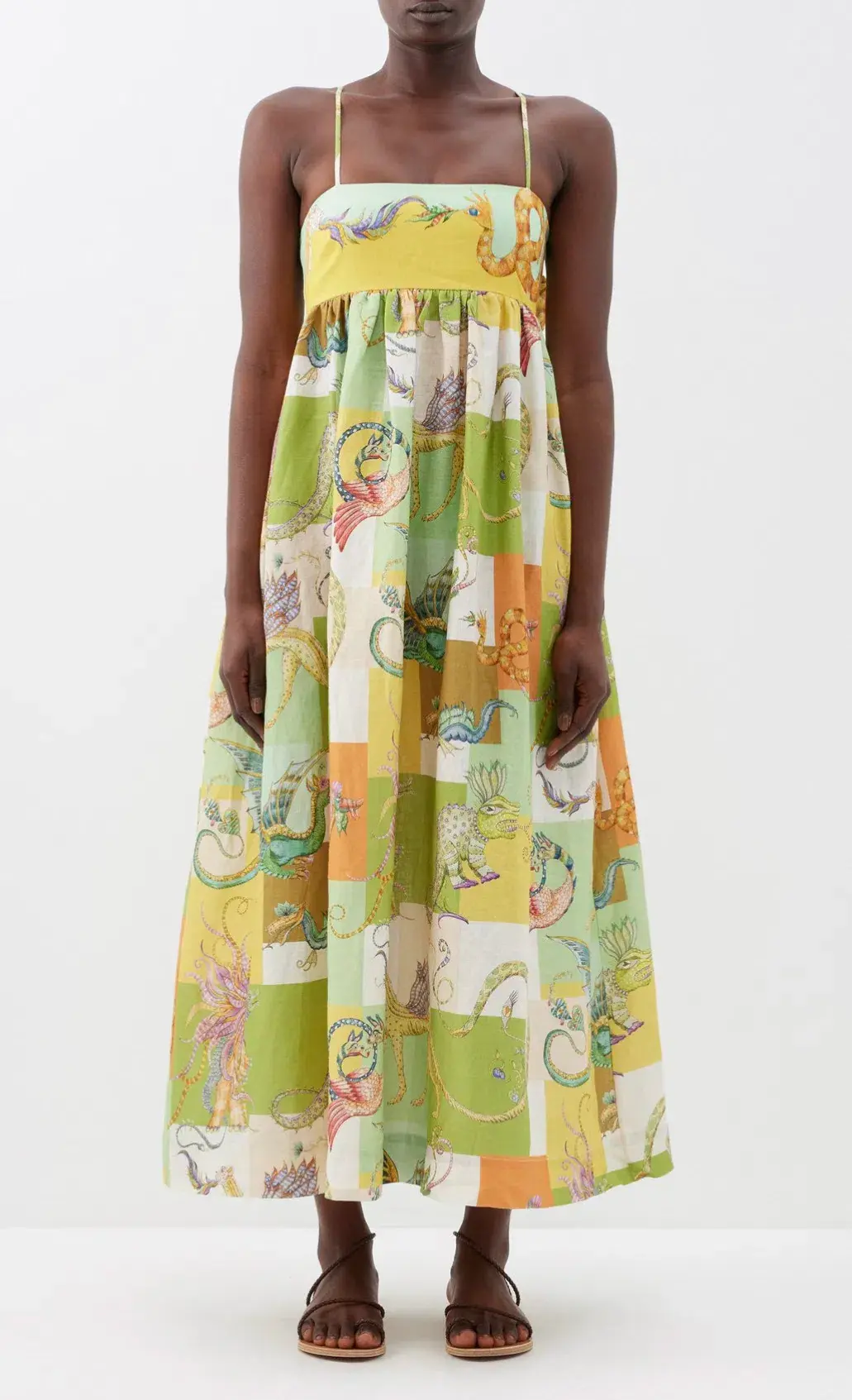 Alemais Jerome Midi Dress Multi Size 8 - Image 3