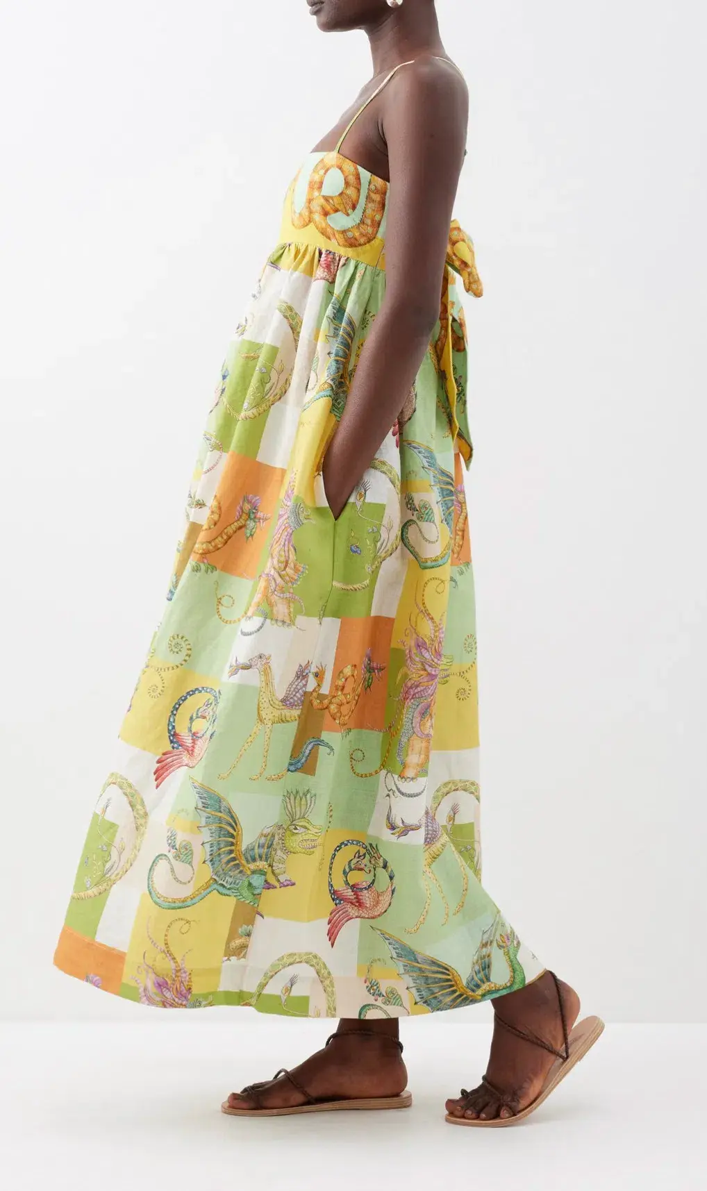 Alemais Jerome Midi Dress Multi Size 8 - Image 4