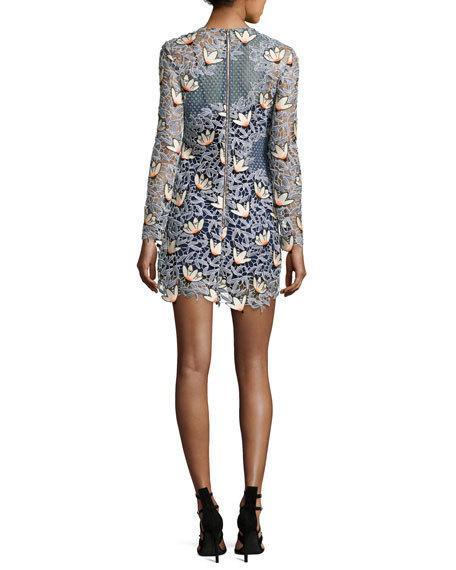 Self Portrait Guipure Lace Mini Dress Size 10 for rent on The Volte - main image