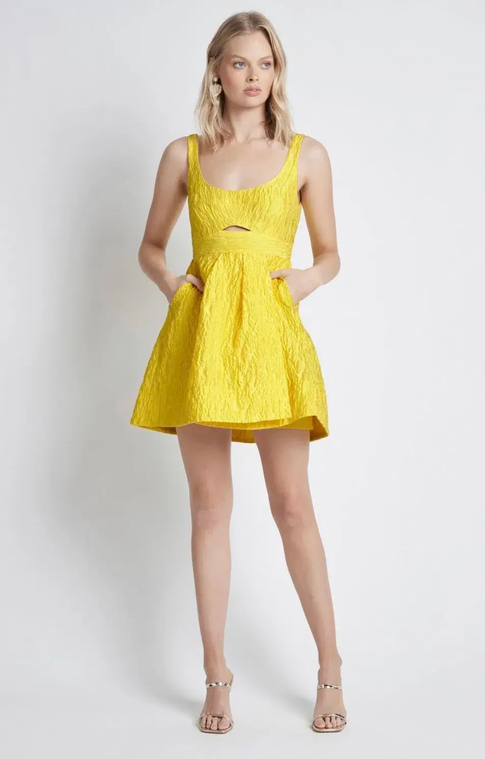 Sheike Winnie Mini Dress Yellow Size 10 - Image 1