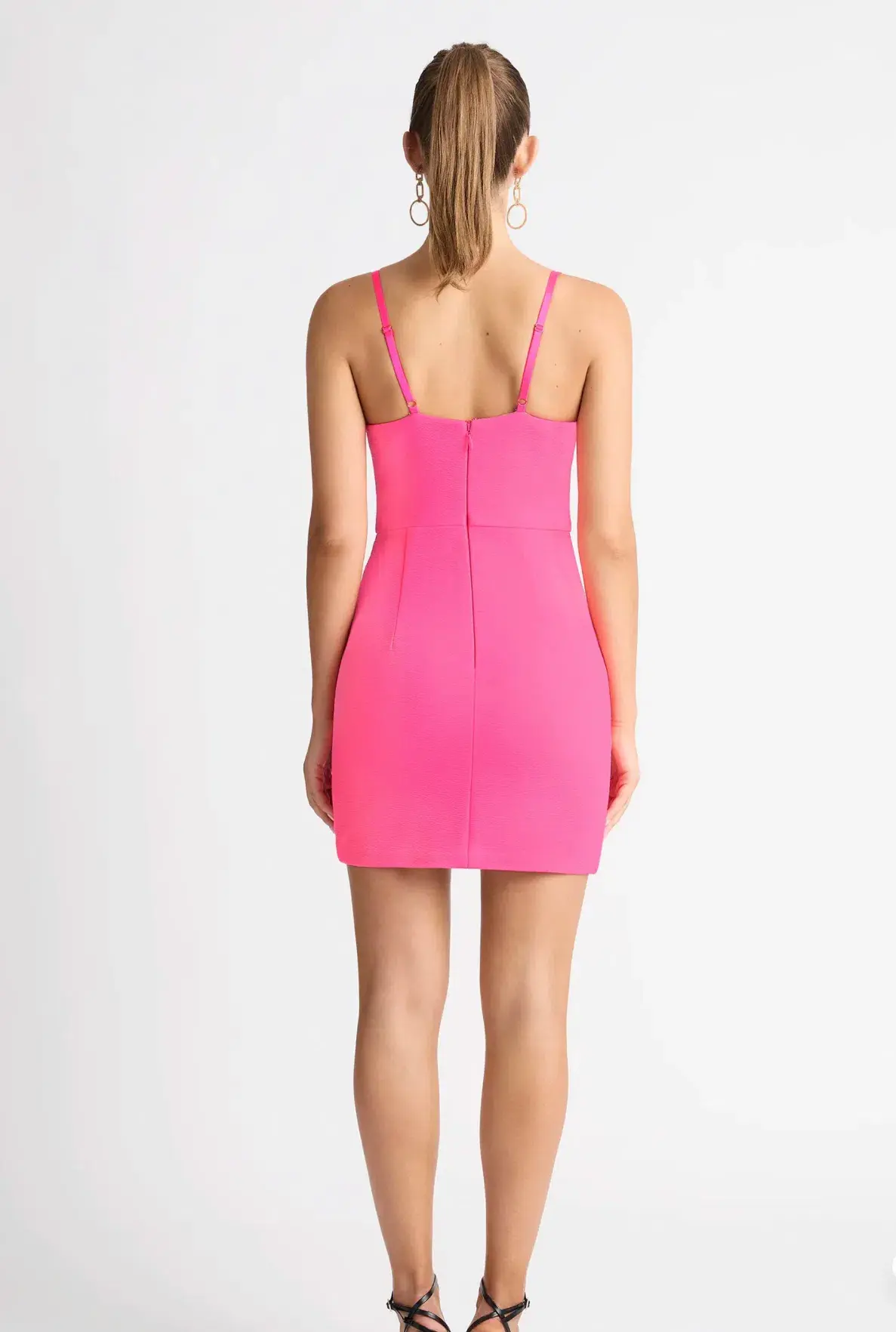Sheike Vanity Mini Dress Hot Pink Size 10 - Image 2