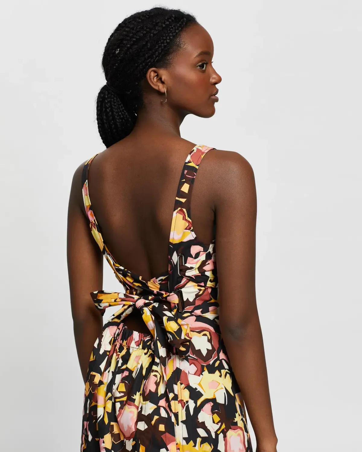 Camilla and Marc Delfino Split Skirt Midi Dress Multi Size 8 - Image 5