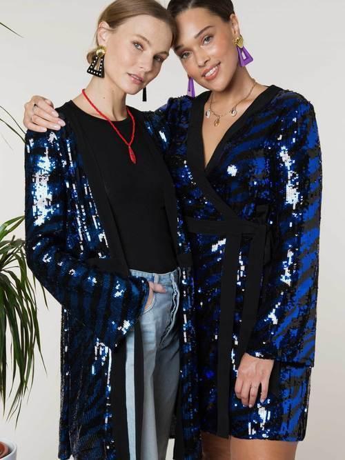 Rixo London Maria Tiger Sequin Dress Size 12 - Image 2