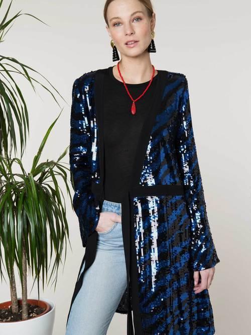 Rixo London Maria Tiger Sequin Dress Size 12 for rent on The Volte - main image