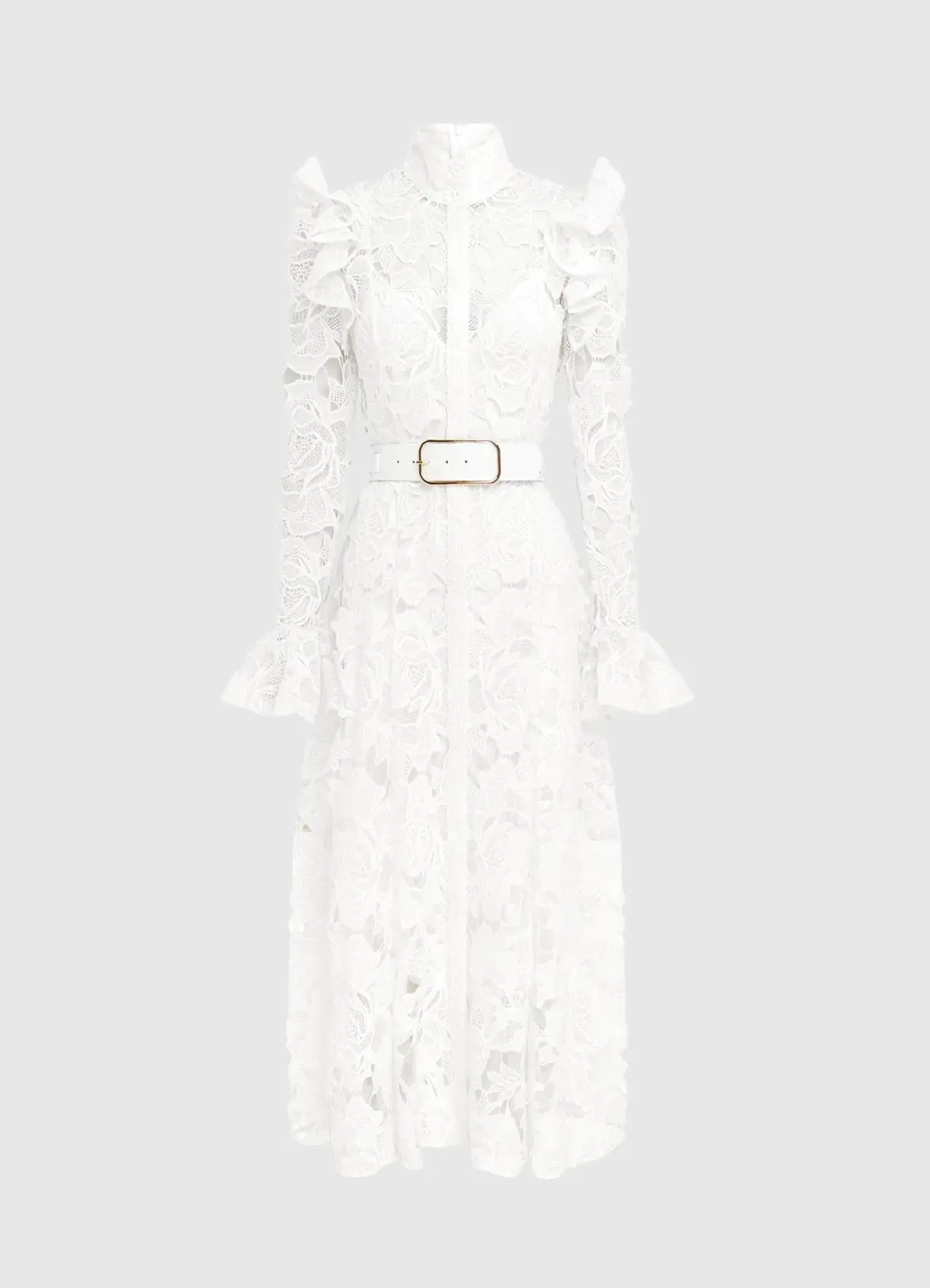 Leo Lin Aliyah Butterfly Sleeve Midi Dress Snow Size 10 - Image 2