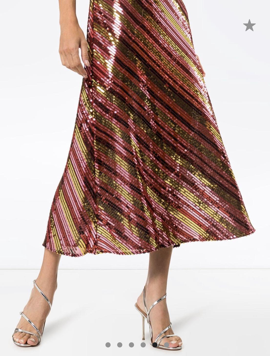 Rixo Sylie sequinned embellished midi dress Size 12 - Image 5