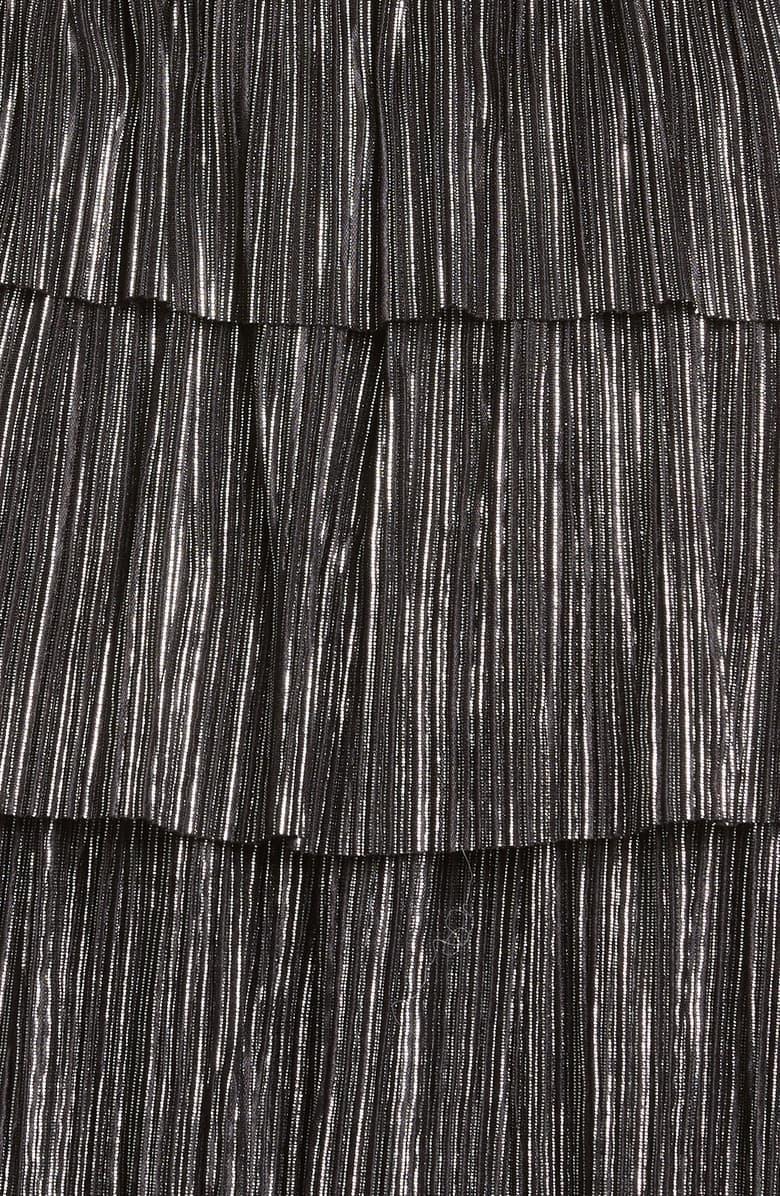 Iro Cuzco Silver Black Metallic Dress Size 12  - Image 5