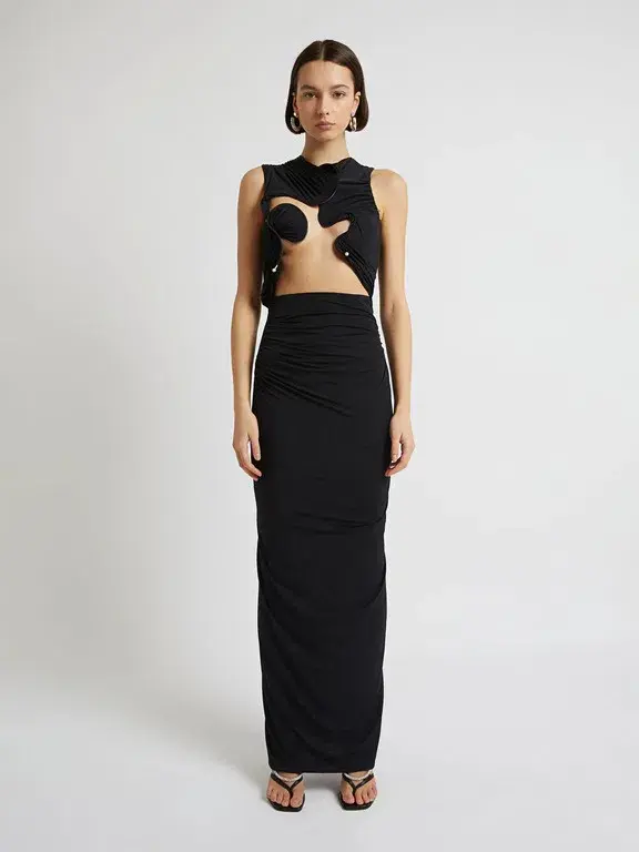 Christopher Esber Venus Tank Dress Black Size AU 10 - Image 1