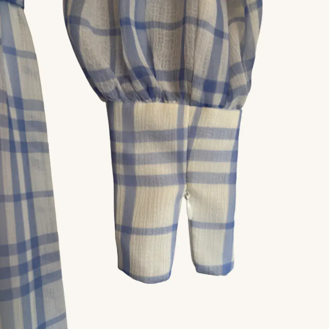 Bec & Bridge Alexa Gingham Maxi Dress Print Size AU 8 - Image 7