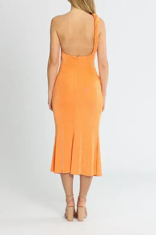 Misha Dune Dress Orange Size 8/S - Image 3