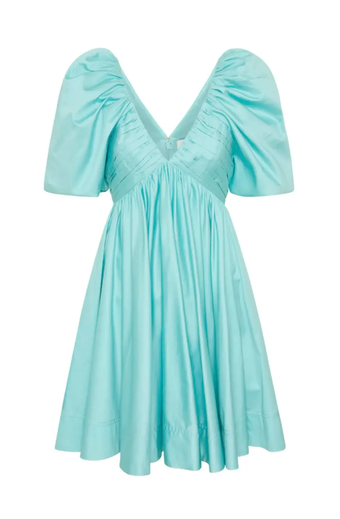 Aje   Gabrielle Plunge Mini Dress   Spearmint Blue   Size 8 / S for rent on The Volte - main image