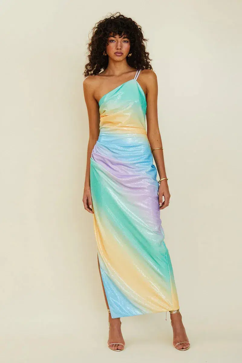 Suboo Sequin Mermaid Maxi Dress Multi Size 6  - Image 1