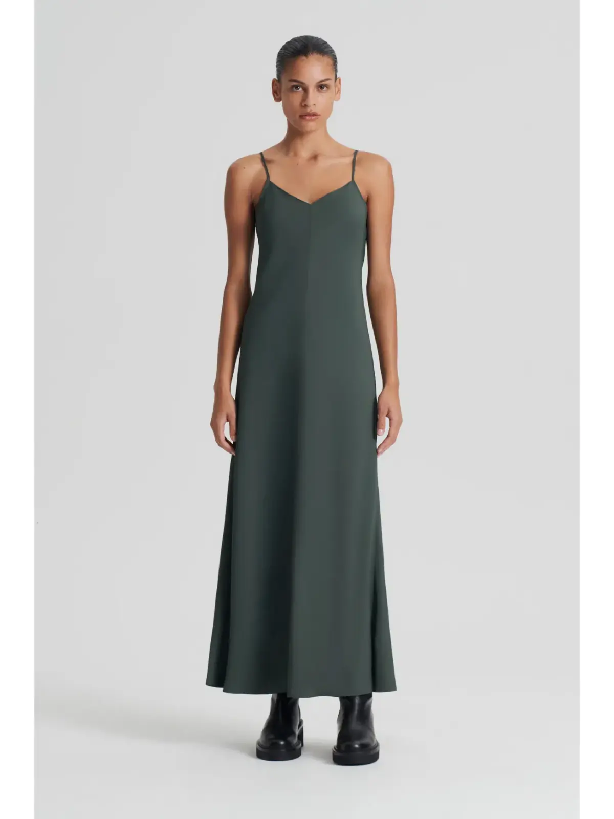 Scanlan Theodore Powdered Viscose Slip Dress in Safari Size AU 6  - Image 1