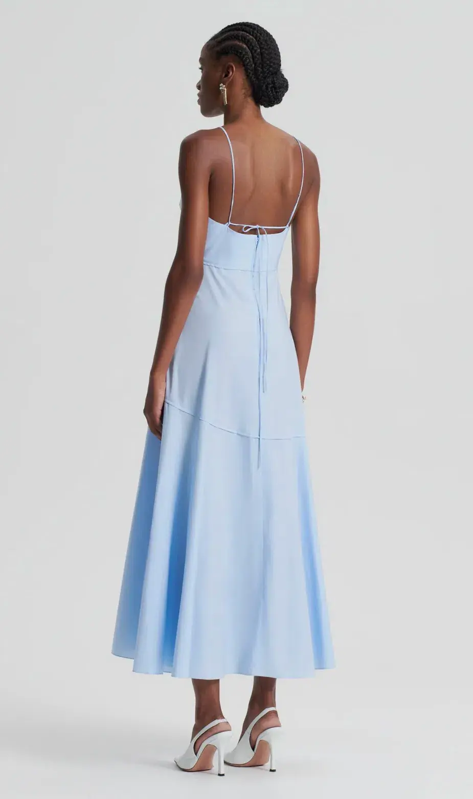 Scanlan Theodore Parachute Strappy Dress in  Tinted Blue Size 6 / XS - Image 2