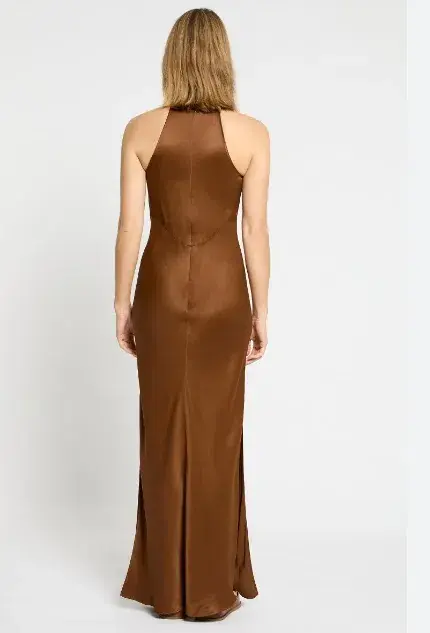 Sass & Bide Occasional Mix Dress Brown Size 16 - Image 2