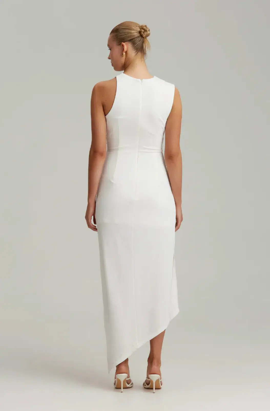 C/MEO Collective Entropy Midi Dress White Size 6 for rent on The Volte - main image