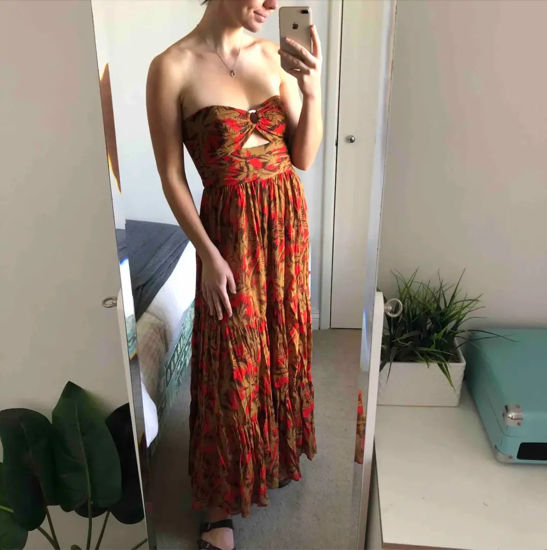 Bec & Bridge Mahalia Maxi Dress Floral Print Size AU 10 for rent on The Volte - main image