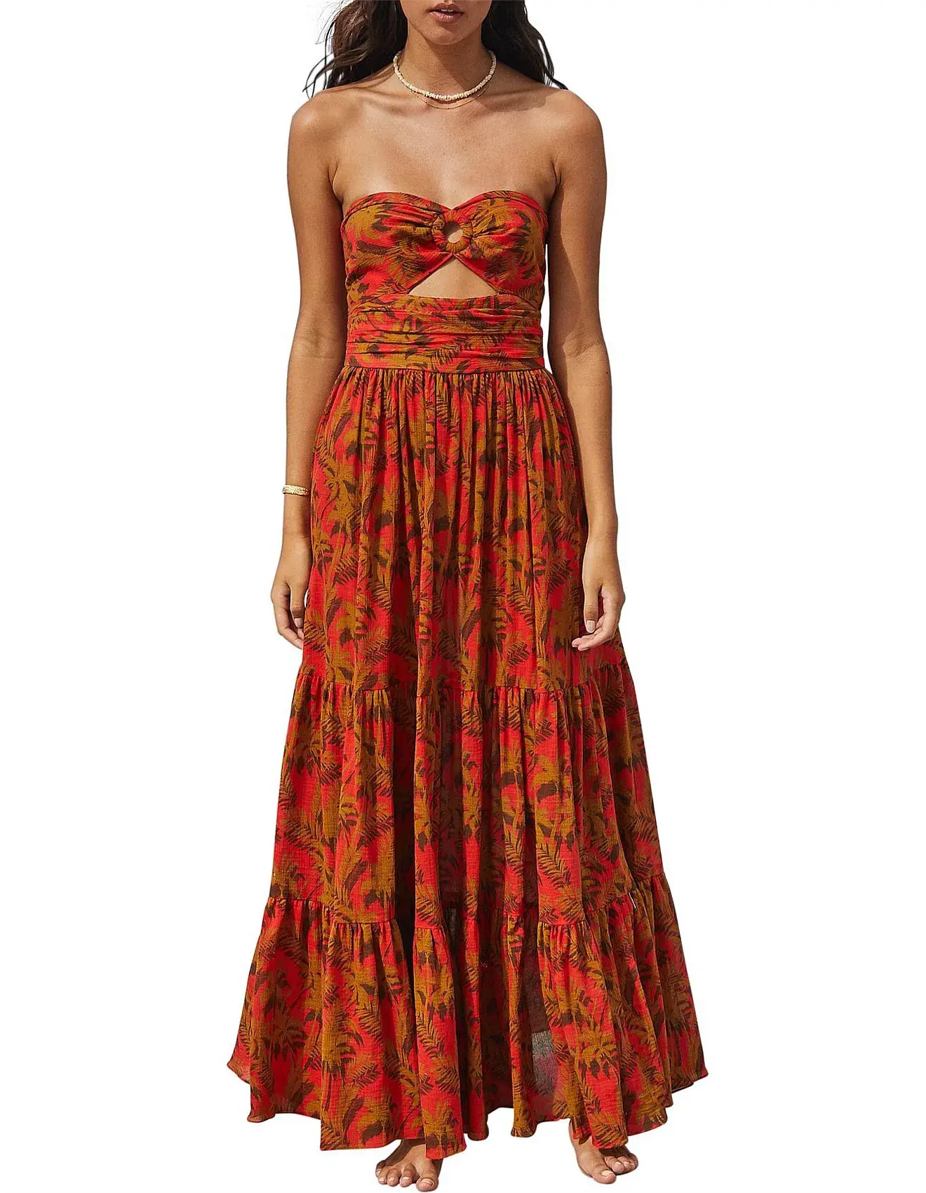 Bec & Bridge Mahalia Maxi Dress Floral Print Size AU 10 - Image 1