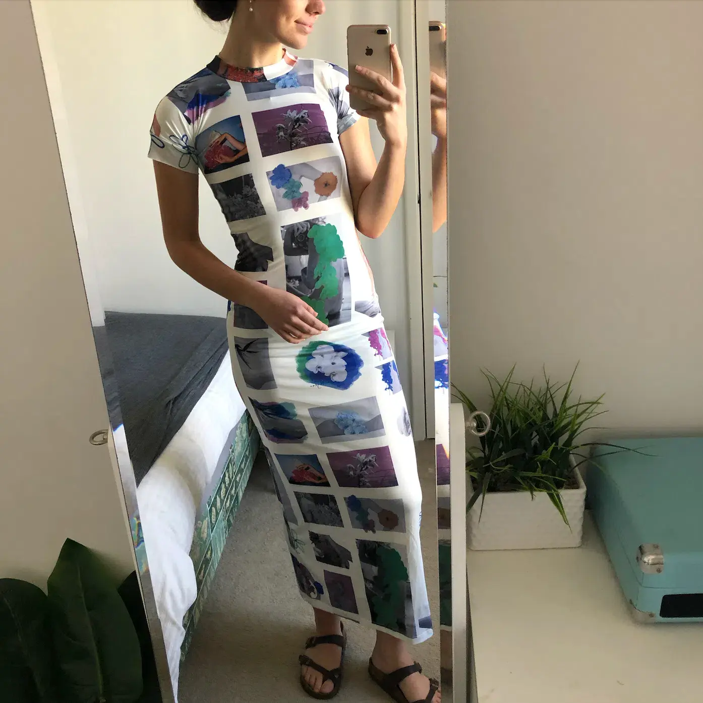 With Jean Morphe Maxi Dress Print Size XS / AU 6 - Image 2
