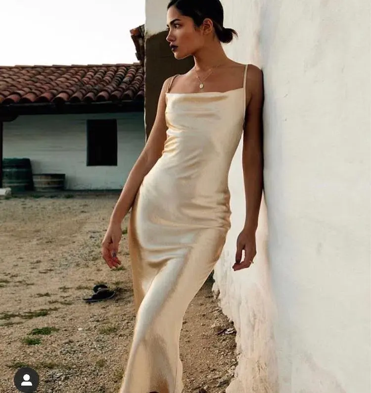 Rat & Boa Sofia Midi Dress Gold Size S / AU 8 - Image 5