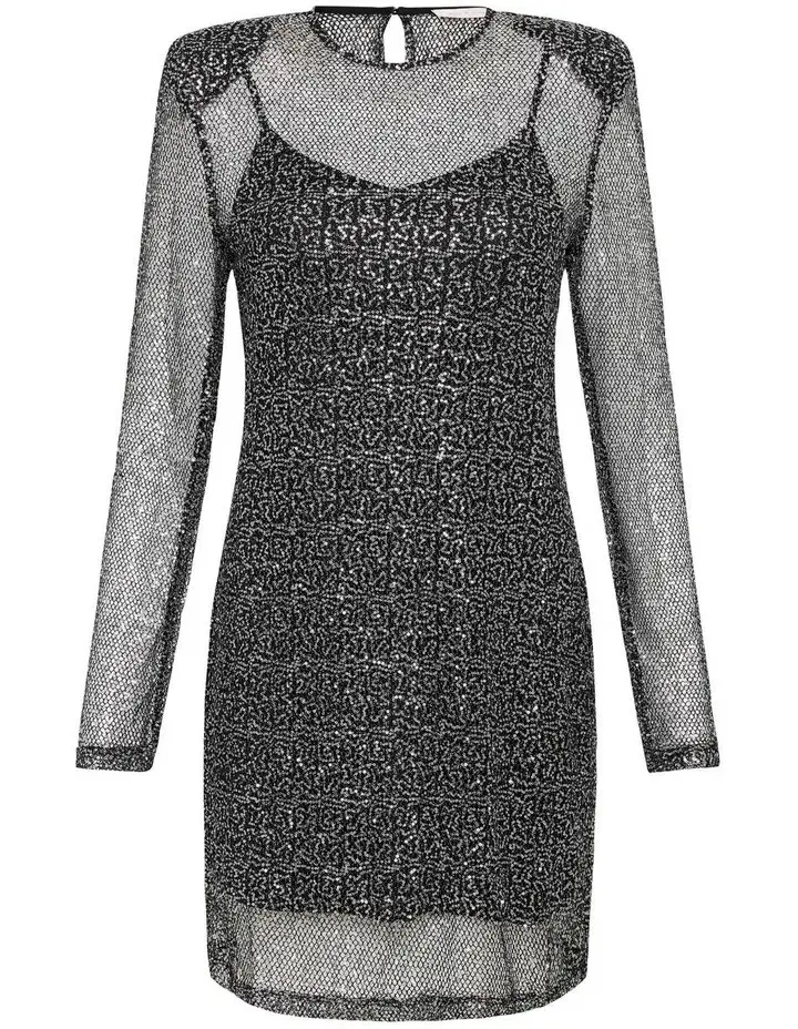 Sass & Bide Dark Nights Mini Dress Black Size M / AU 10  - Image 4