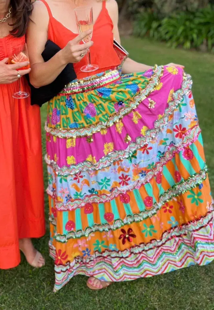 Bonita Limited Edition Sequins MAXI SKIRT Size 10 - Image 6