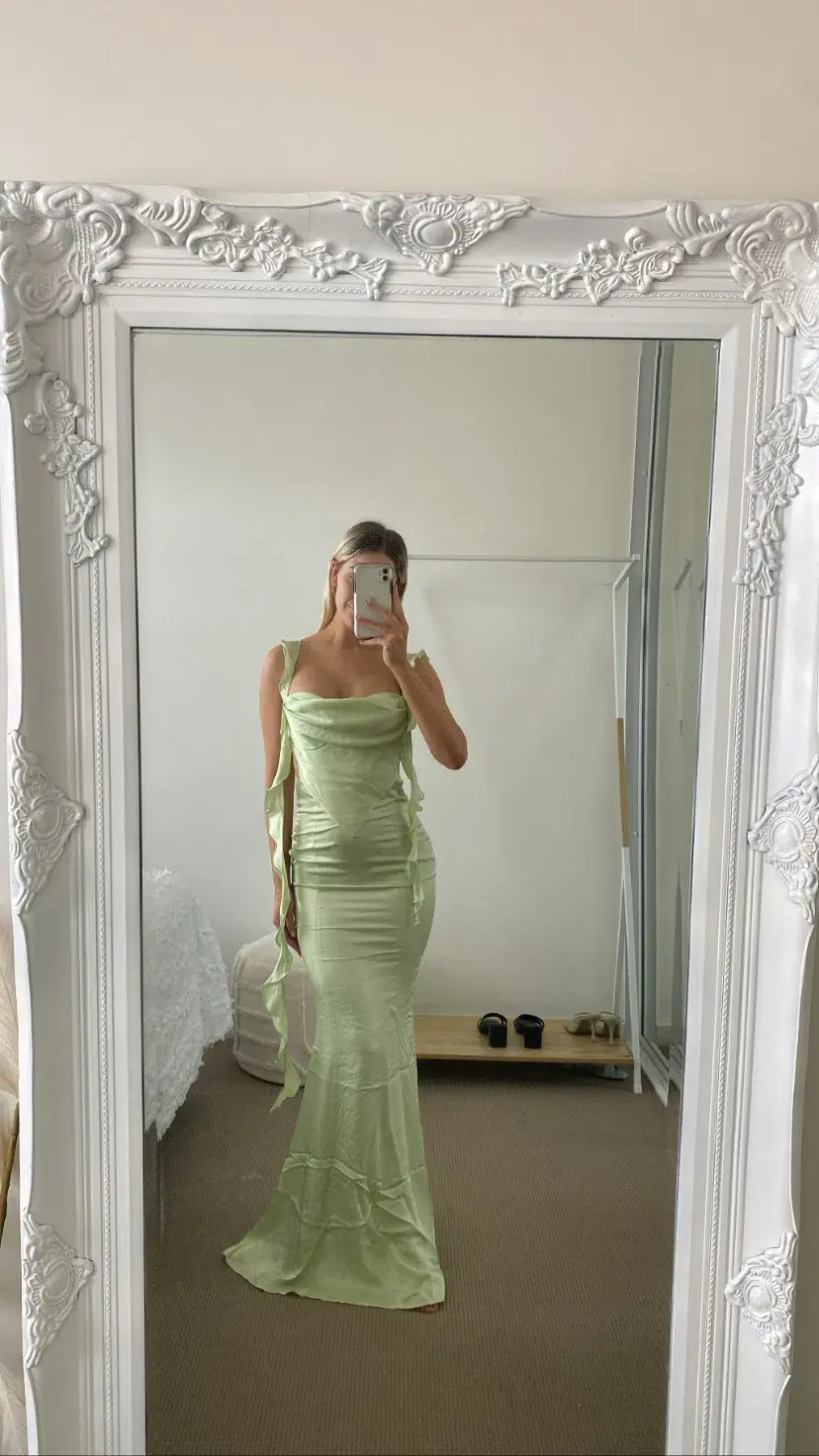Nana Jacqueline The Caroline Dress Green Size 6 - Image 4