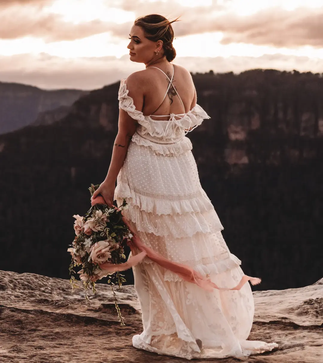 Spell Chloe Gown Cream Size Large / AU 12 for rent on The Volte - main image