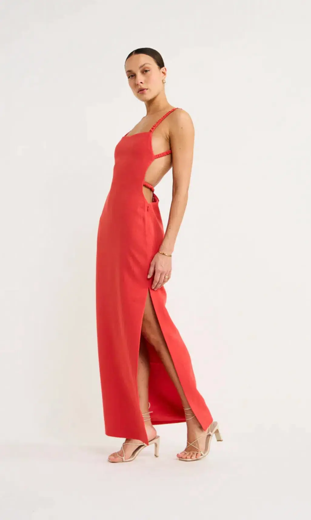 Sir the Label Spoerri Backess Gown in Red Size 1 / Au 8 - Image 2