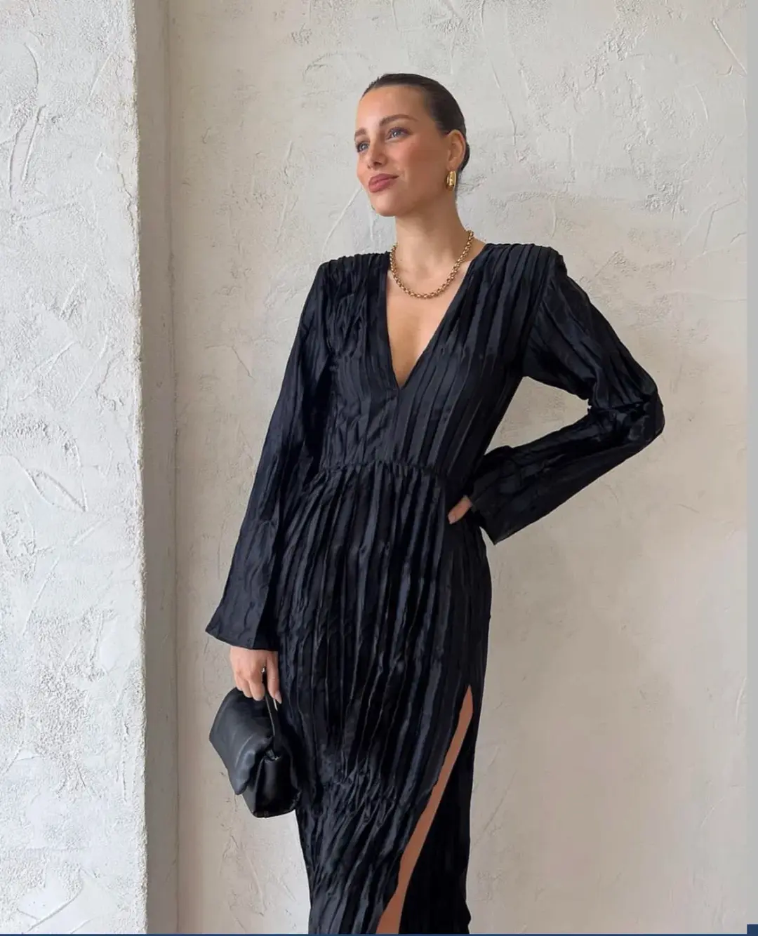 L’Idee Costes Maxi Dress Noir Size 14 for rent on The Volte - main image