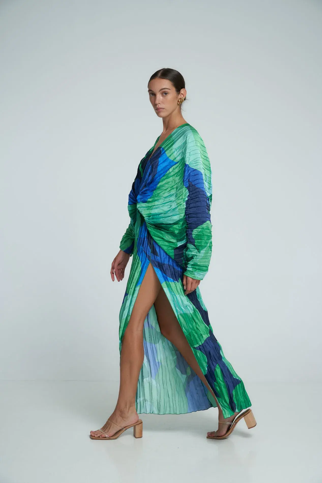 L’Idee De Luxe Gown Capri Green Size 14 - Image 3