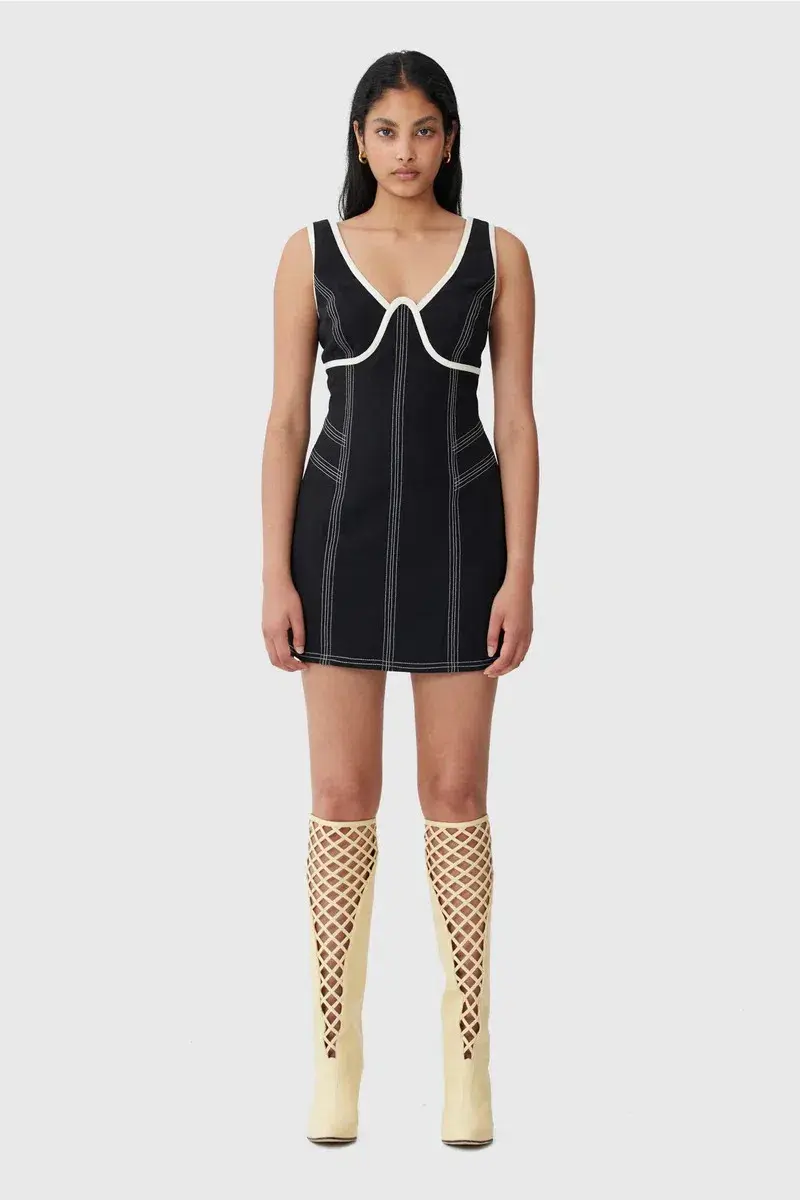 C/MEO Collective Still Here Mini Dress Black Size XS / AU 6 - Image 1