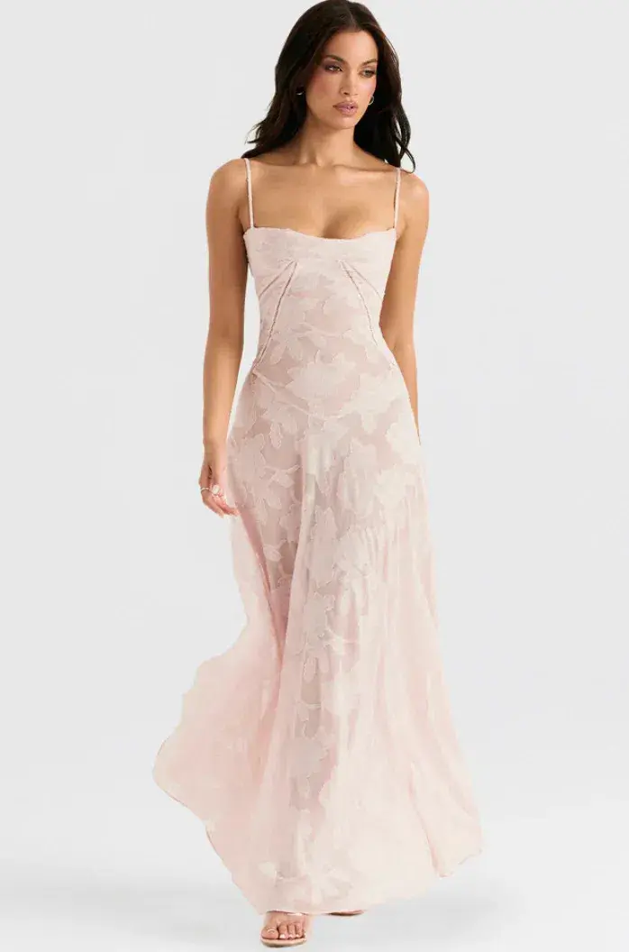 House Of CB Seren Dress Pink Size AU 6 - Image 1