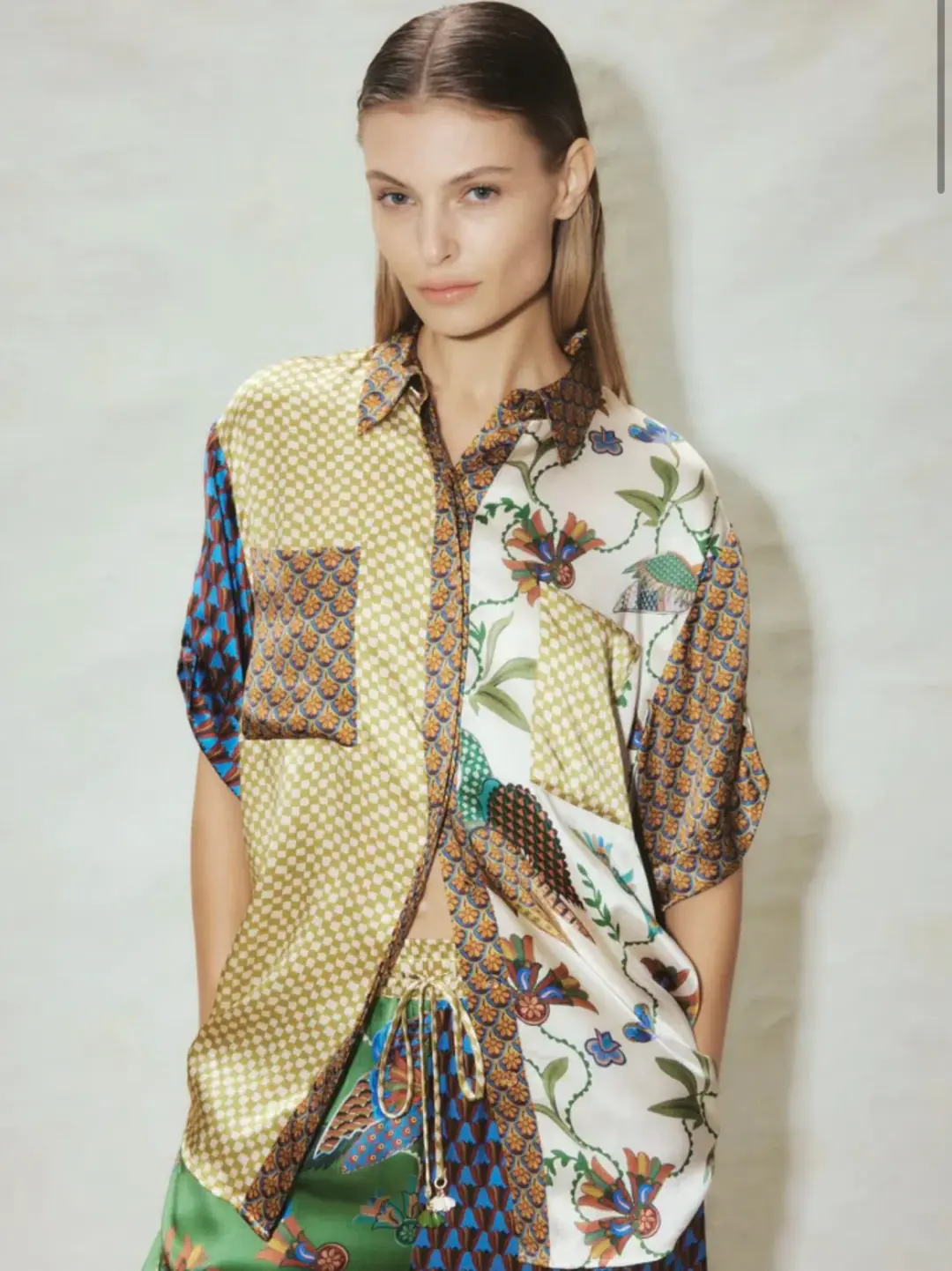 Alemais Birdie Shirt And Pant Set Multi Size AU 8 for rent on The Volte - main image