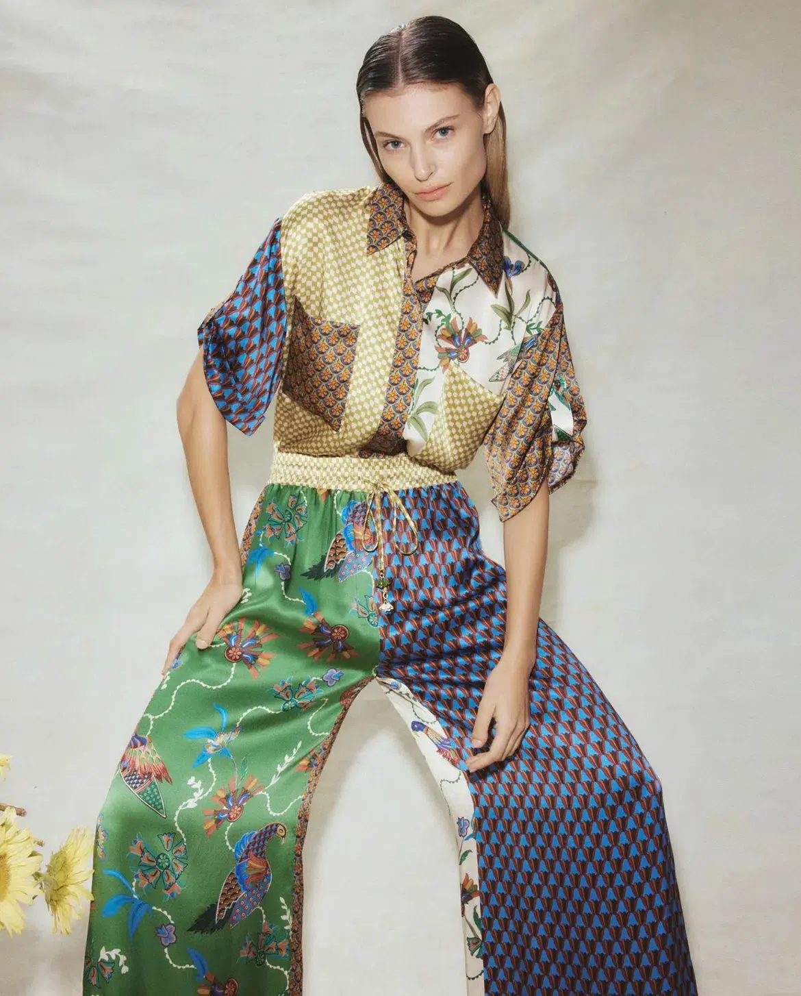 Alemais Birdie Shirt And Pant Set Multi Size AU 8 - Image 3