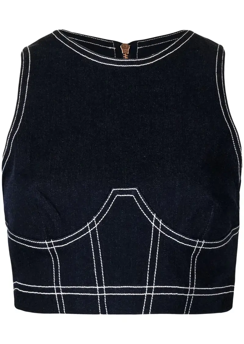 Alice McCall Crop Top and Pants Blue Size AU 10 - Image 3