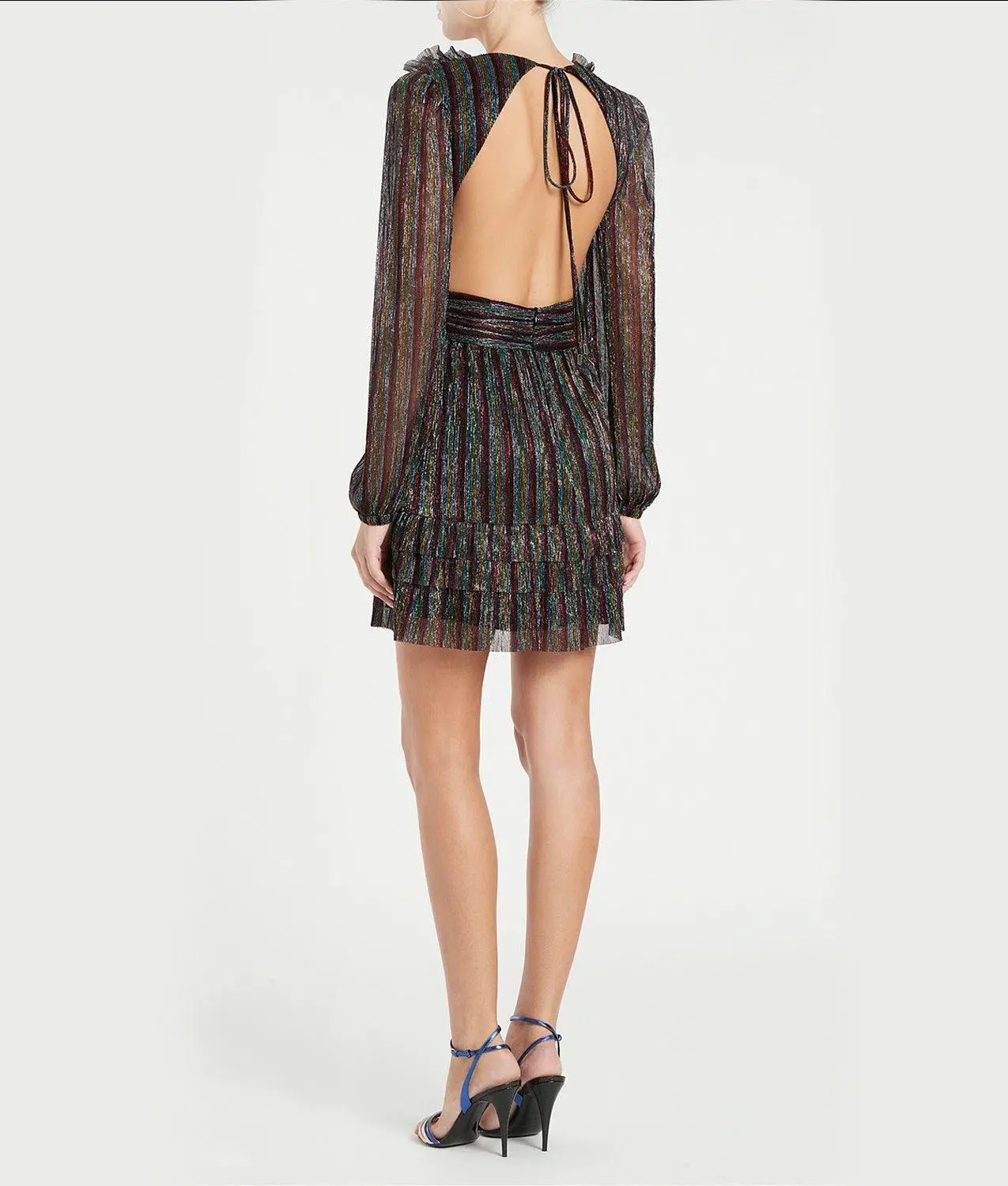 Rebecca Vallance Ronnie Cut Out Mini Dress Multi Size 10 - Image 2
