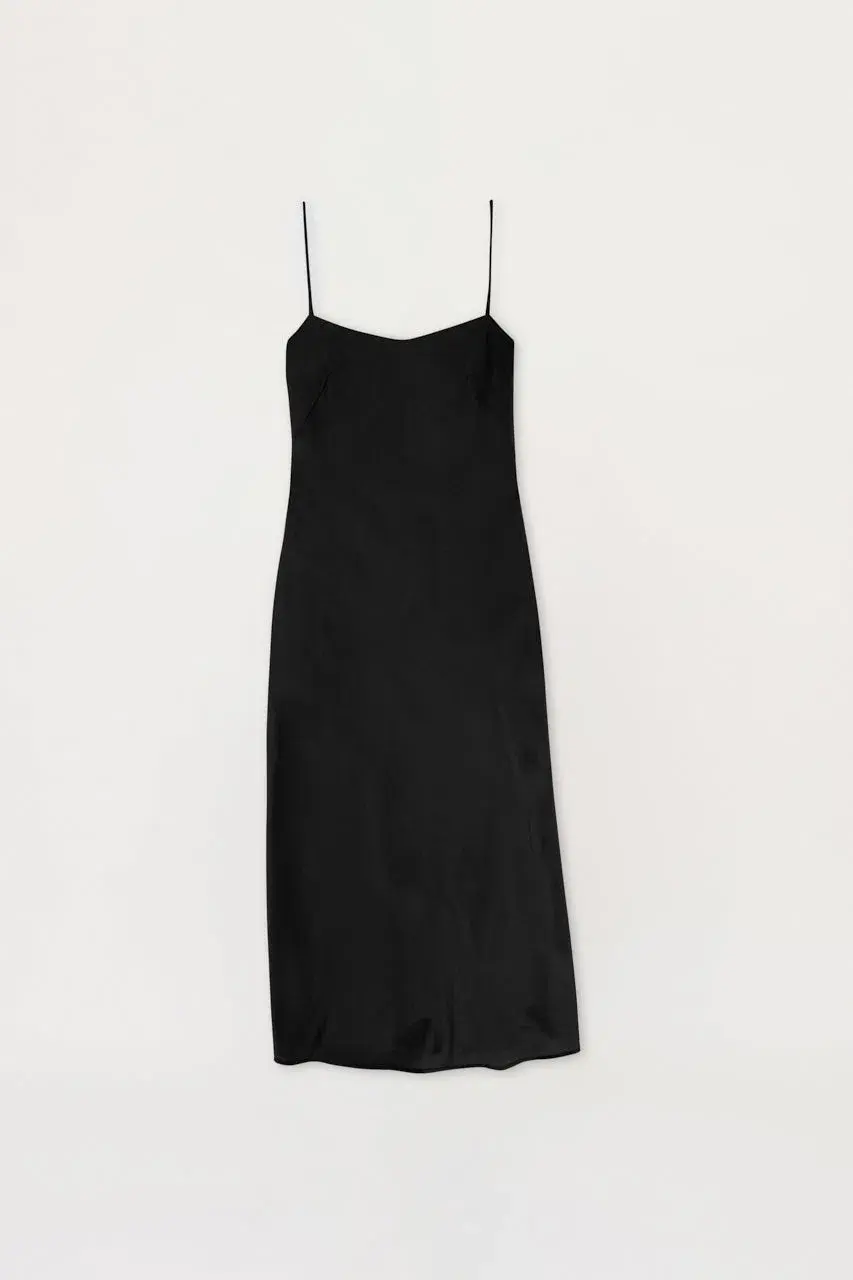 Clea Estelle Slip Dress Black Black Size 10 - Image 3