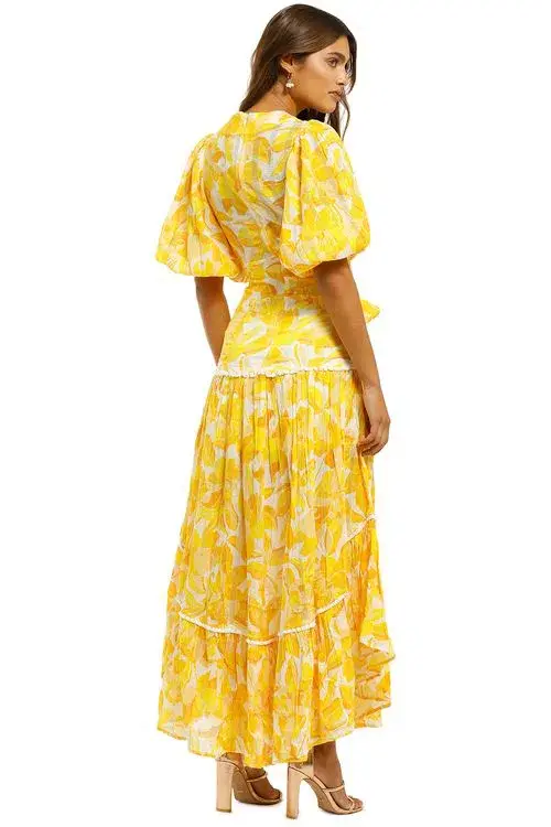 Significant Other Isla Dress Golden Floral Size 10 - Image 2