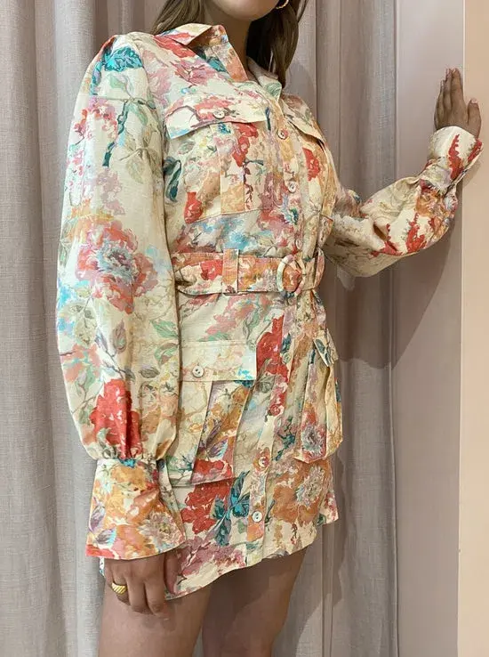 Significant Other Odessa Dress Picnic Peonies Size 14 - Image 2