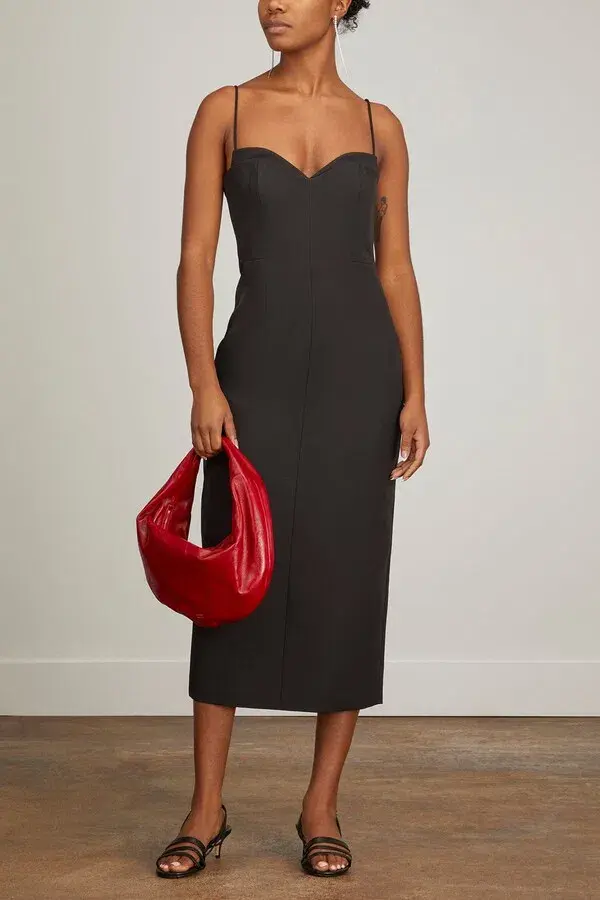 Rachel Gilbert The Bodie Midi Dress Black Size 8 - Image 2