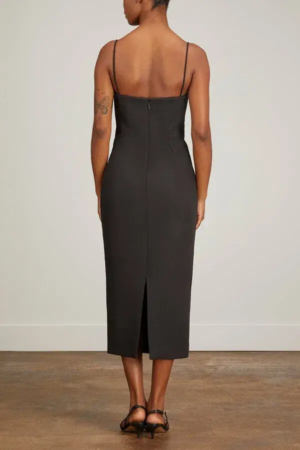 Rachel Gilbert The Bodie Midi Dress Black Size 8 - Image 3