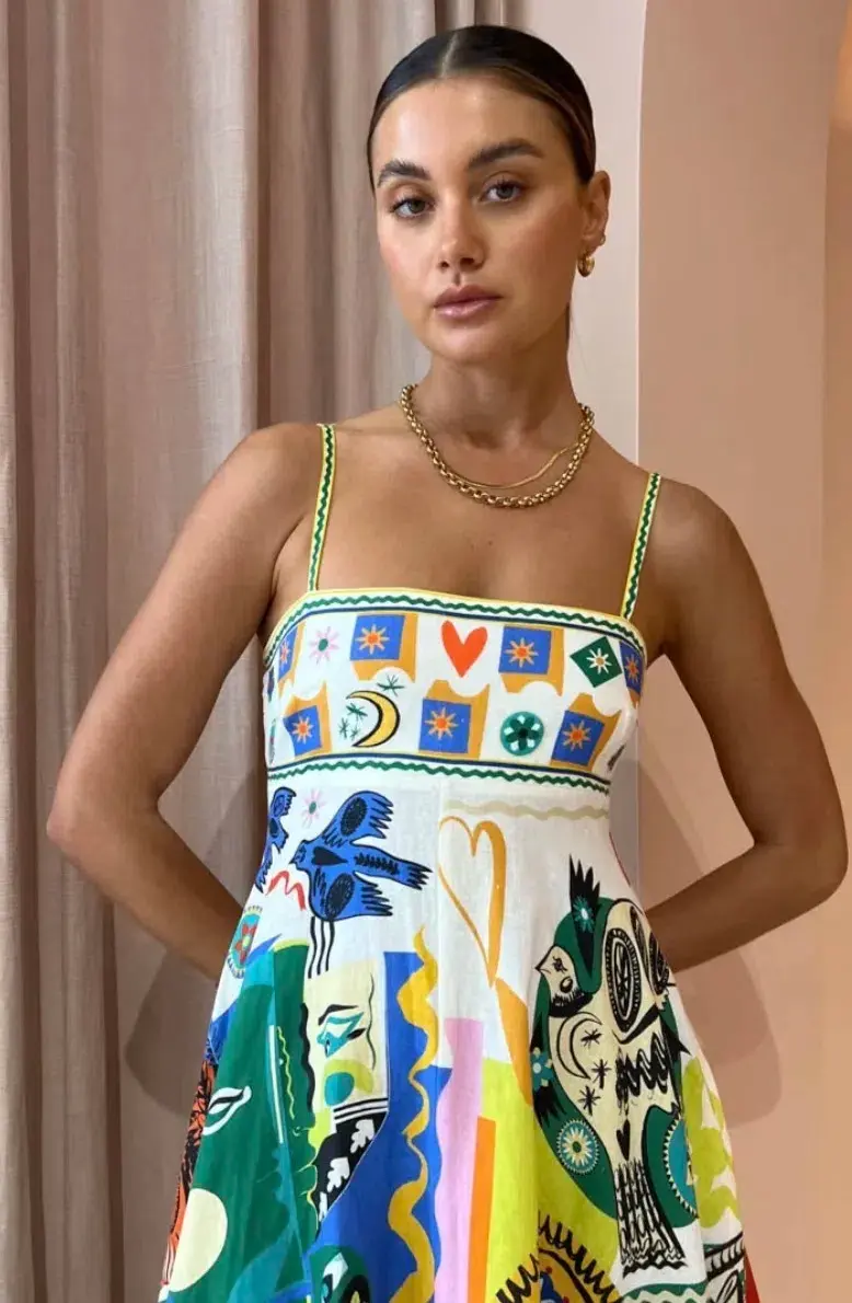Alemais Soleil Sundress Multi Size AU 6 - Image 2
